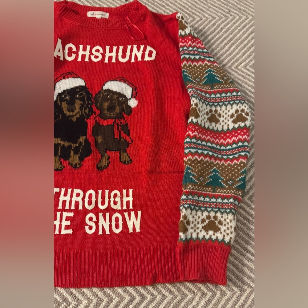 Self Esteem Vibrant Holiday Sweater and Scarf - Picture 4 of 12